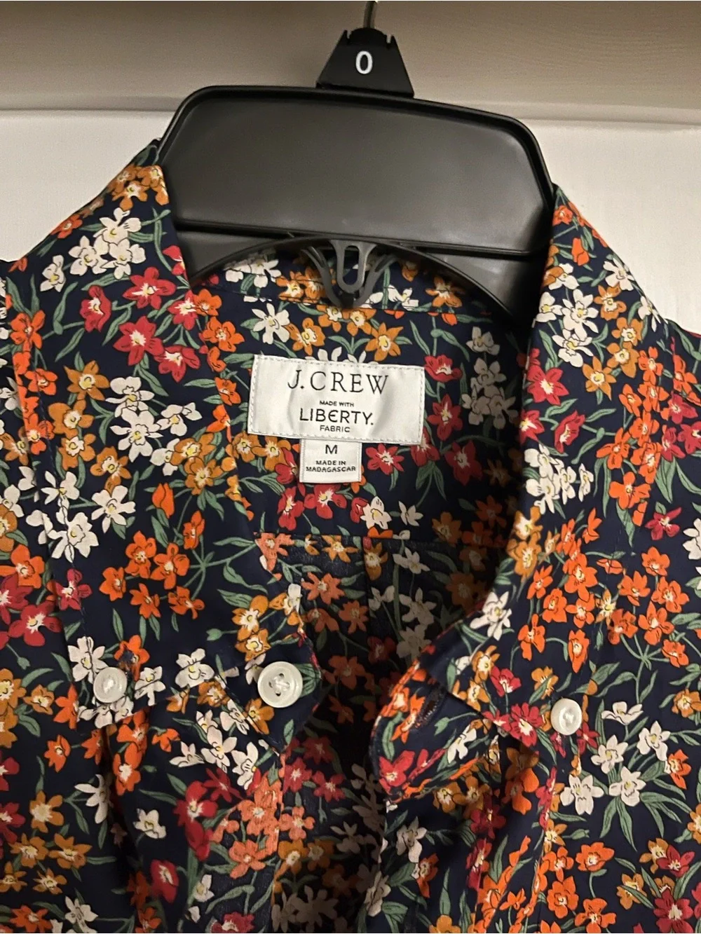J Crew Liberty Floral Botanical Shirt - Slim- Medium